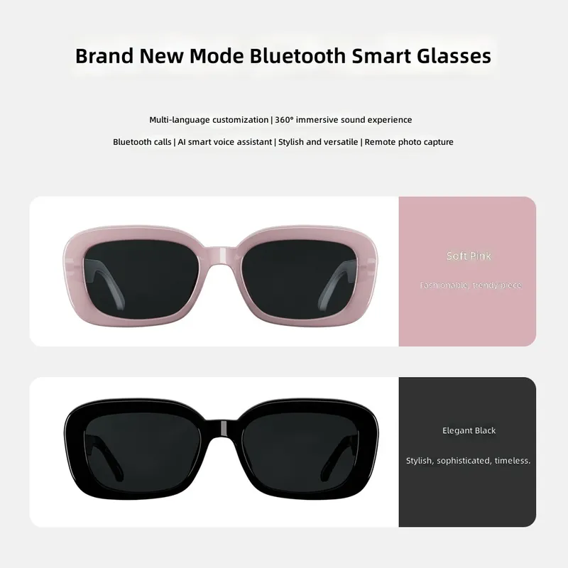 Audio Music Image - Gafas Inteligentes Bluetooth con Traducción IA,