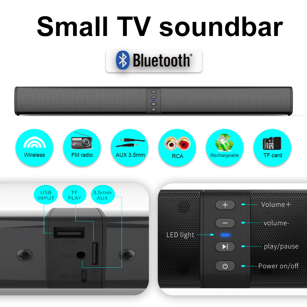Barra de Sonido Desmontable, A - Audio Music Spotify reseña y precio
