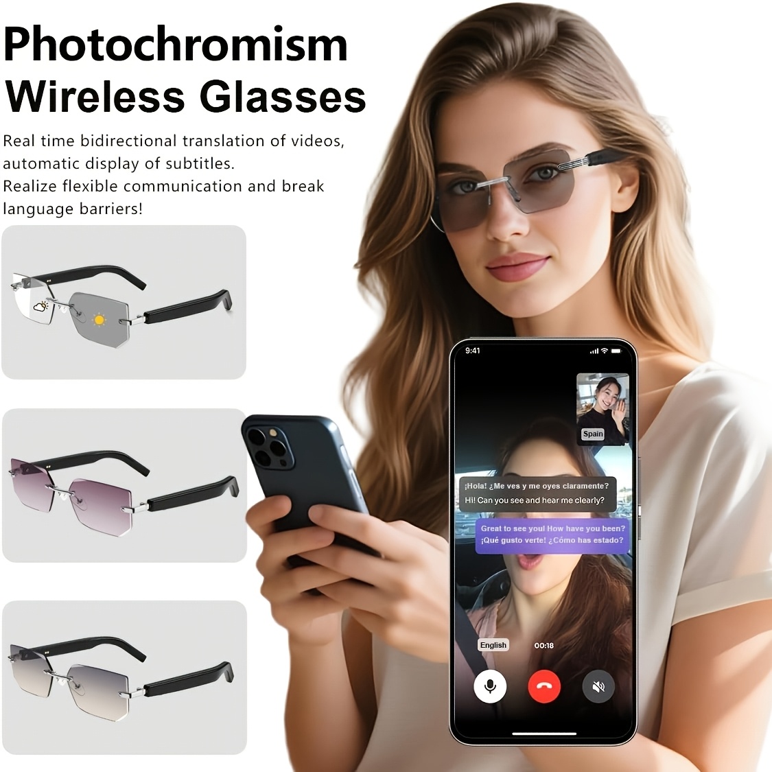 Gafas de Sol Bluetooth Elegant - Audio Music Image reseña y precio