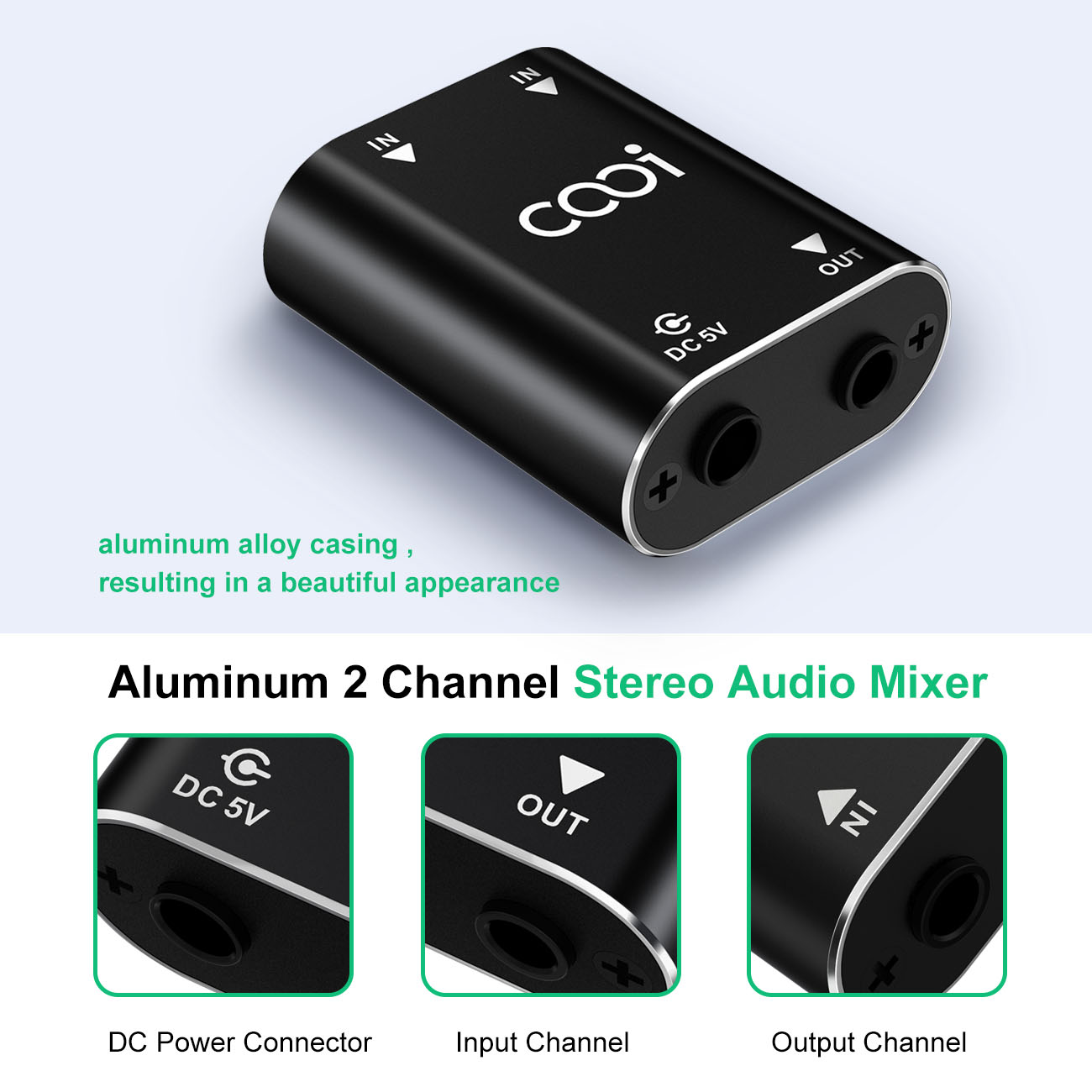Cooidea Mini mezclador de audi - Audio Music Dj reseña y precio