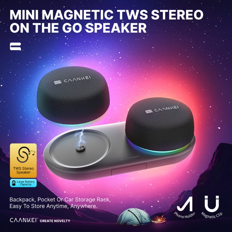 Altavoz Bluetooth Magnético co - Audio Music Spotify reseña y precio