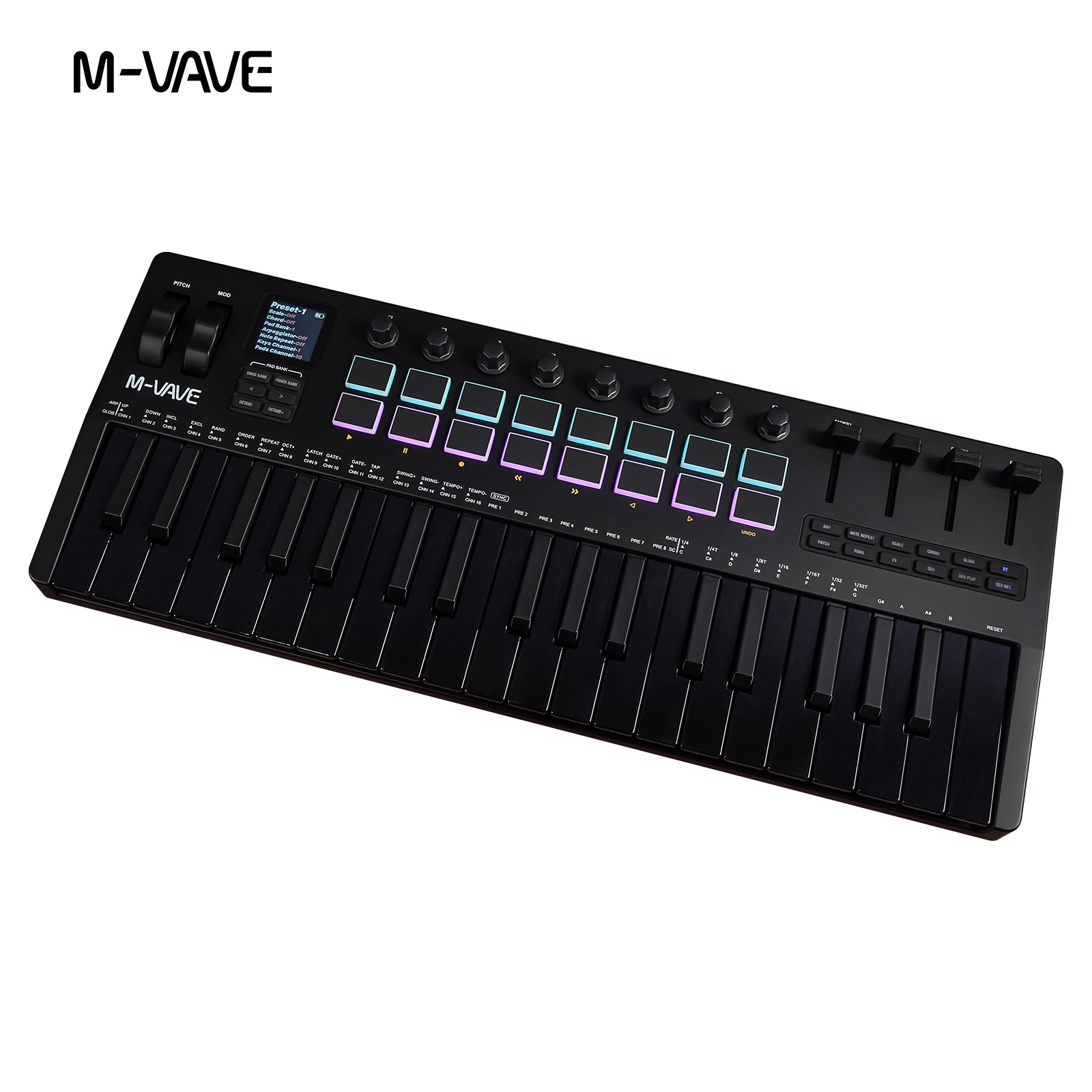 Controlador MIDI USB M-VAVE SM - Midi Controller Pad reseña y precio