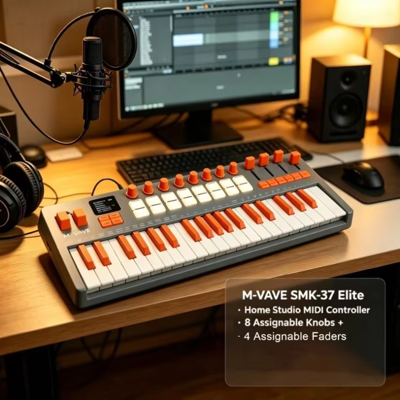 Teclado MIDI M-VAVE SMK-37 Eli - Midi Controller Pad reseña y precio